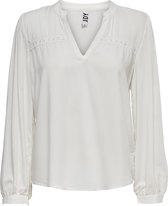 JdY JDYALBERT L/S LACE TOP WVN Dames Top - Maat 42