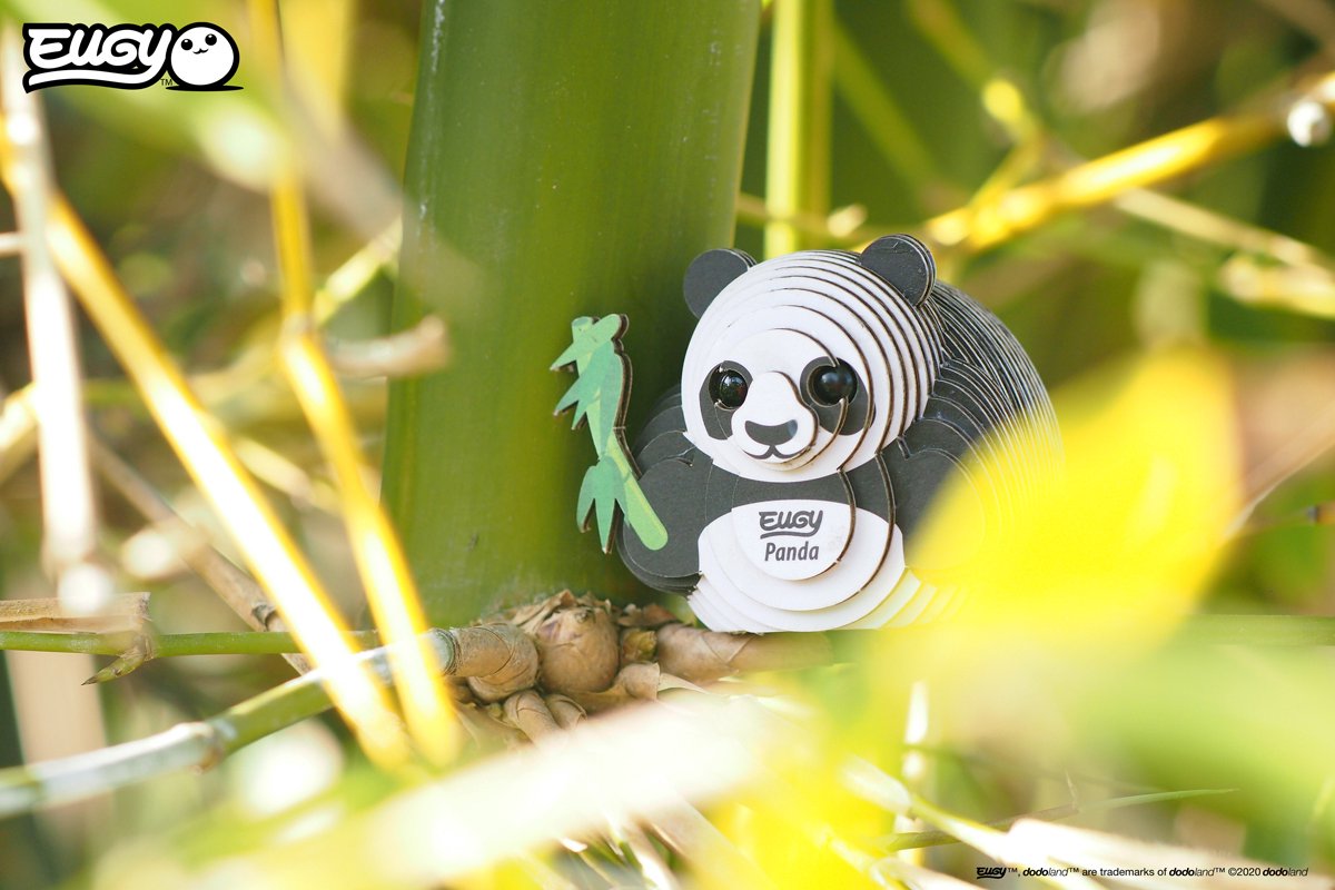 EUGY 3D Puzzel - Panda - Wilde Dieren - Duurzaam - Verzamel Ze Allemaal - 6 Jaar — afbeelding 5