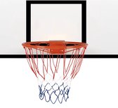 MEUBELEXPERT - Basketbalring Basketbalring met Net 46 CM Wandmontage voor Volwassenen/Kinderen