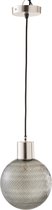 Hanglamp | glas | zilver - transparant | 20x20x (h)180 cm