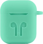 Case Cover Voor Geschikt voor Apple Airpods - Siliconen Mintgroen