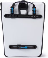#DoYourOutdoor 3in1 achtertas met praktisch snelkoppelingssysteem voor bagagedrager - Waterdicht & Reflecterend - 21 liter roll-top fietstas met schouderband, handgreep - wit