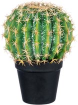 Cactus - Cactus+pot | kunststof | groen | 19x19x (h)24 cm
