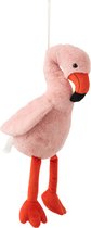 Vogel - Flamingo | pluche | roze | 28x19.5x (h)57 cm