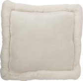 Kussen | textiel | wit | 45x45x (h)4 cm