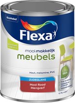 Flexa Mooi Makkelijk - Lak - Meubels - Mengkleur - Mooi Rood - Mooi Makkelijk - 750 ml