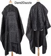 Zwarte Kapmantel met Glitter Sterren - Dare2Dazzle