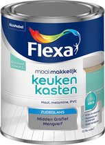 Flexa Mooi Makkelijk Verf - Keukenkasten - Mengkleur - Midden Grafiet - 750 ml