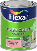 Flexa Easycare Muurverf - Keuken - Mat - Mengkleur - Midden Kers - 1 liter
