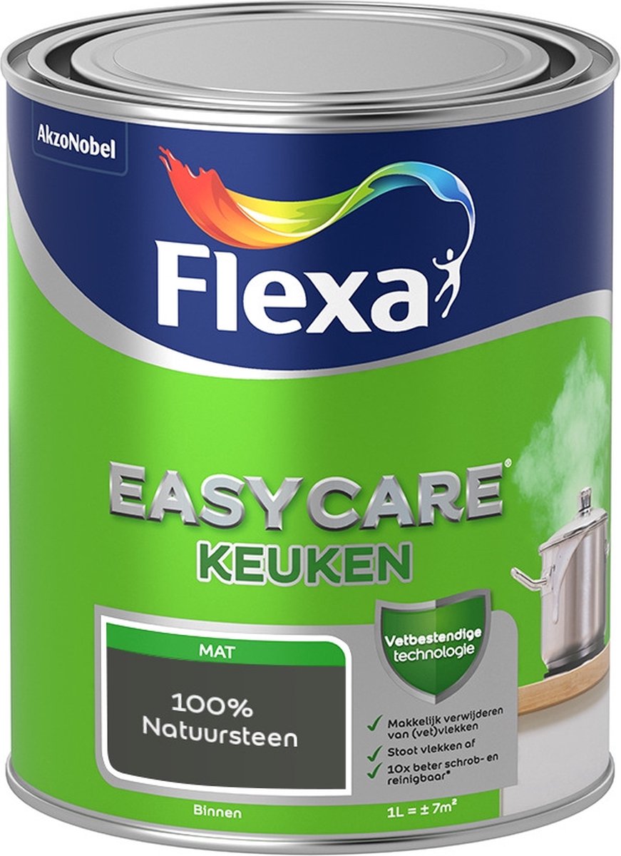 Flexa Easycare Muurverf - Keuken - Mat - Mengkleur - 100% Natuursteen - 1 liter