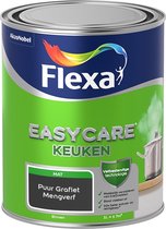Flexa Easycare Muurverf - Keuken - Mat - Mengkleur - Puur Grafiet - 1 liter