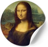 Behangcirkel Mona Lisa - 60 cm - Zelfklevende decoratiefolie - Muursticker Oude Meesters