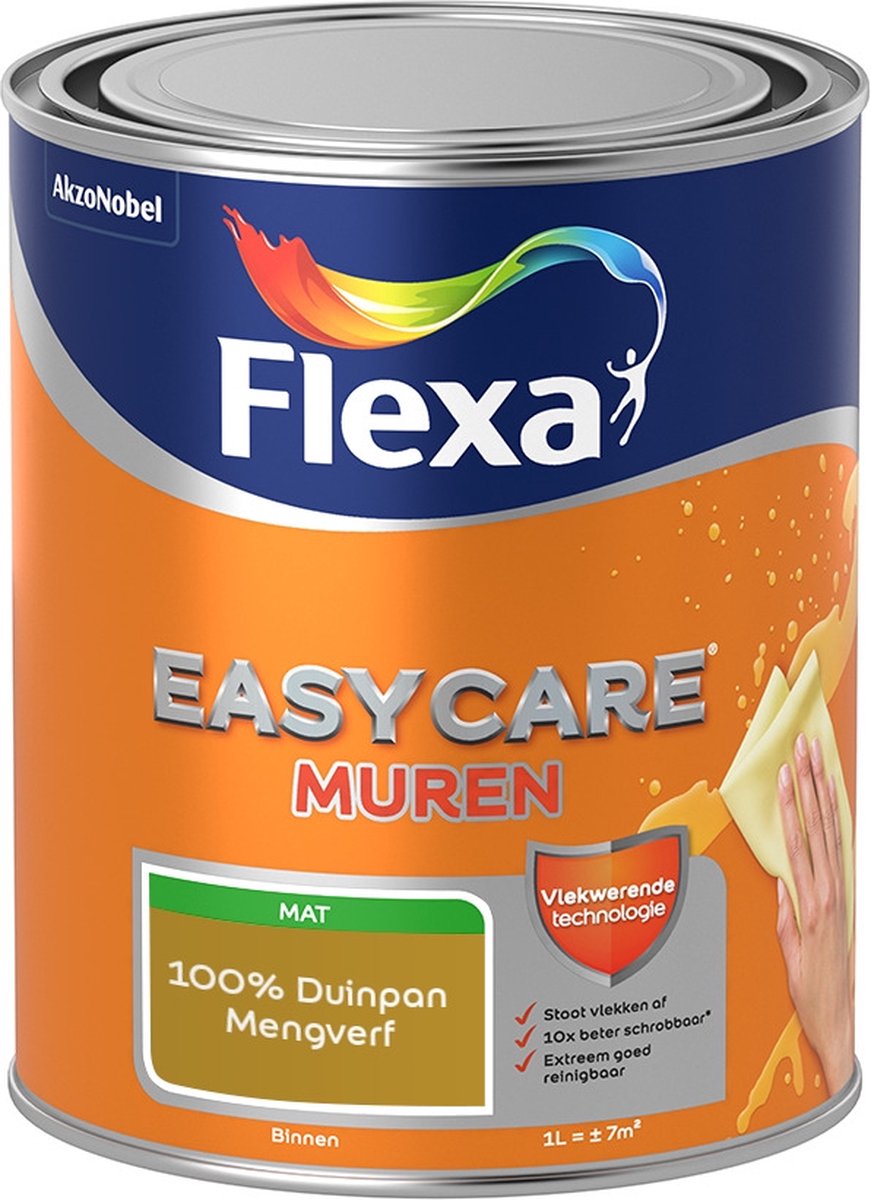 Flexa Easycare Muurverf - Mat - Mengkleur - 100% Duinpan - 1 liter