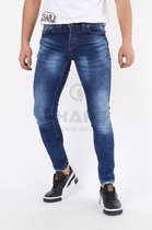 CHARJ JEANS 1679- HEREN JEANS  - SPIJKERBROEK - SKINNY FIT - PREMIUM STREET FASHION - BLAUW