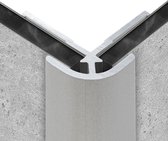 Schulte achterwand - profiel buitenhoek aluminium - lengte 255 cm, D1901225-1