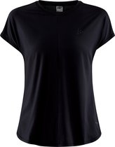 Craft Core Charge Rib Tee Dames - sportshirts - zwart - Vrouwen