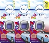 Febreze Car Gain Moonlight Breeze - Autoparfum Voor Een Verfrissende Autogeur! (3x2ML)
