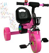 Airel ® Driewieler met Muziek - Roze- Loopfiets