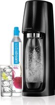Sodastream Spirit Bruiswatertoestel + 60L CO2 Cilinder en Fles 1L Zwart