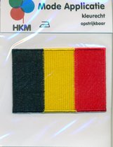 Belgie vlag applicatie strijkbaar