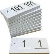 DULA Garderobenummers - Nummerblocks - Lootjes - Wit