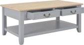 Decoways - Salontafel 100x55x40 cm hout grijs