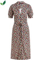 King Louie Jurk Lola Button Kir Royal XXL