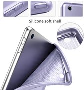 HB Hoes Geschikt voor Apple iPad 10.2 (2019, 2020 & 2021) Lavender - Tri Fold Tablet Case - Smart Cover