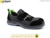 PowerShoes | Werkschoenen - YUKON GPR171 S1P SRC ESD - Maat 44 - Kleur Zwart-Groen