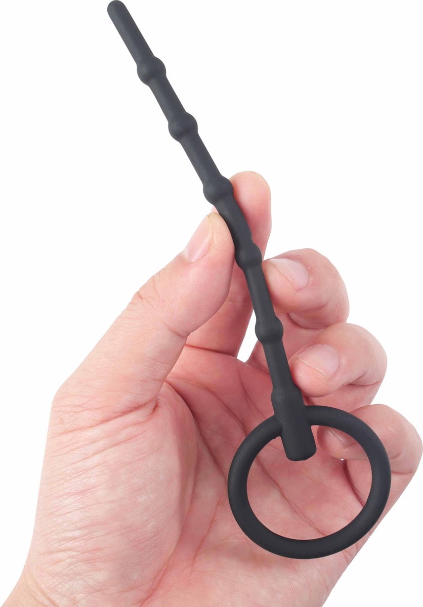 Banoch - Penisstick Agua max. Ø 8 mm - siliconen - zwart