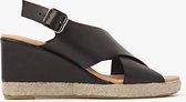 VIA VAI Neroli Nero Espadrilles - Met Sleehak - Zwart - Maat 42