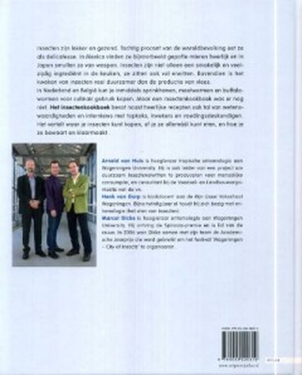 Groepsfoto van de auteurs van 'Het insectenkookboek'.