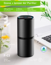 Auto luchtreiniger  Ozone en Ionizer geluidarme Air Purifier