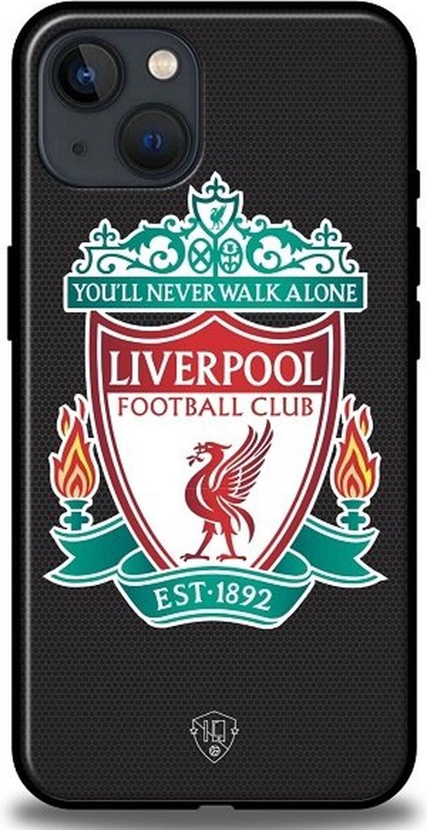 Liverpool hoesje iPhone 13 backcover softcase zwart