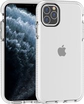 Mobigear Hoesje geschikt voor Apple iPhone 11 Pro Max Telefoonhoesje Hardcase | Mobigear Full Bumper Backcover Shockproof | Schokbestendig iPhone 11 Pro Max Telefoonhoesje | Anti Shock Proof - Transparant / Wit