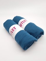 Hoeslaken set van 2 – 100x200 cm – Blauw