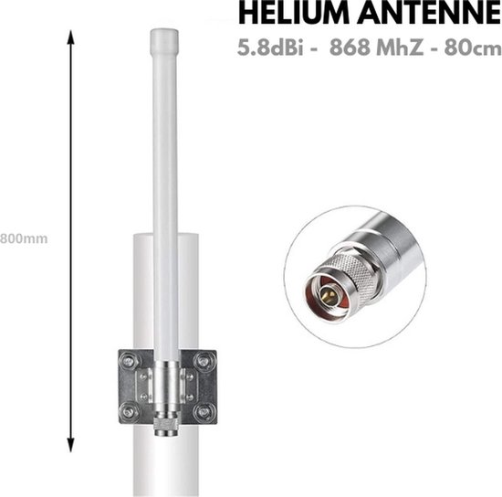 McGill 6 dBi Helium Antenne optimiert tuned für 868 MHz
