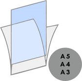 Dubbelzijdige transparante bescherm folie in A3 voor Posterstandaard Geschikt voor de Posterstandaard en posterstandaard XL