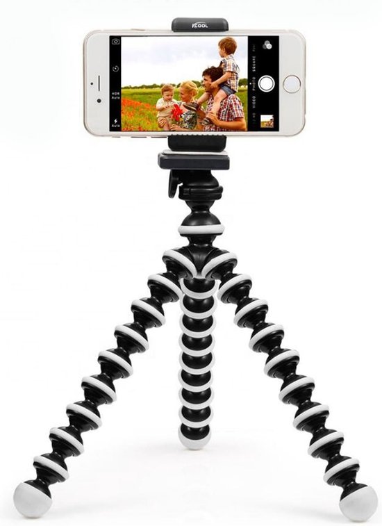 Flexibele Statief voor Smartphone camera met houder en Afstandsbediening - Mobiele Telefoon Houder - Tripod Octopus Bluetooth- Gopro en Ipad Tripod - TW Products