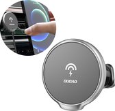 Dudao 15W Qi Magnetisch Autolader voor Iphone 12 & 13 series - Magsafe functie - Zwart - Autogrill houder