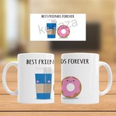 Mok Best Friends Forever (koffie/warm chocomelk en donut)