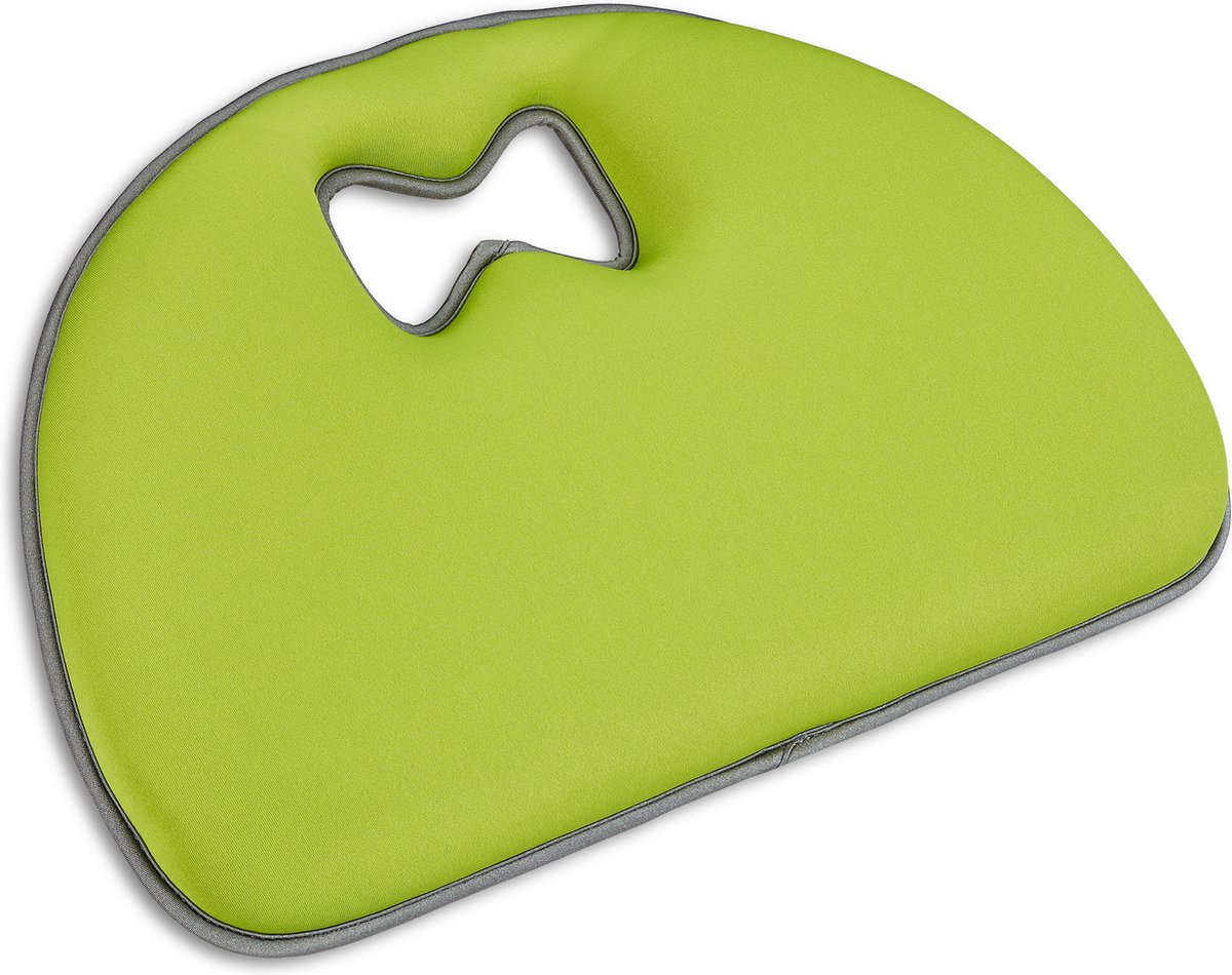 Relaxdays 1x kniekussen tuin kniebescherming kussen voor onder knie kniemat groen