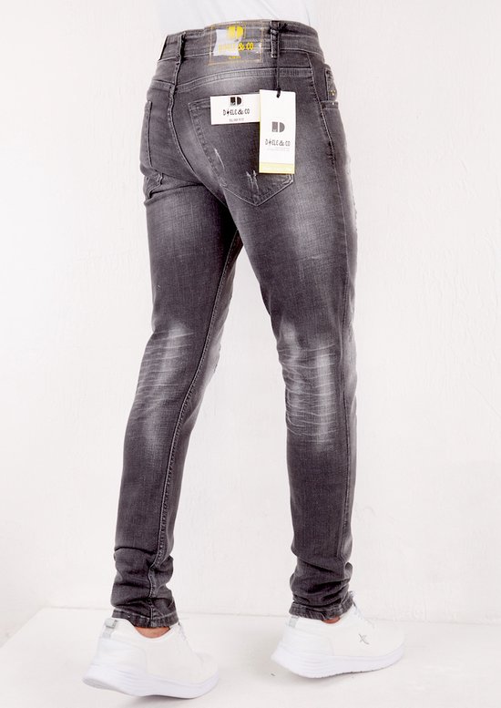 Paint Splatter Jeans Designer Slim Heren -DC-013- Grijs | bol.com