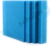 Filterschuim 50x50x10 cm - Filtermaterialen - fijn blauw