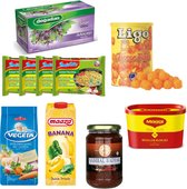 Kerastpakket - Thee, Chips, Instant noodles, Groentemix, Fruitsap, Sambal en Maggi - Afghaanmarket.nl