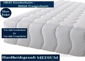 Aloe Vera - Eenpersoons Matras - MICROPOCKET Koudschuim/Traagschuim 7 ZONE 21 CM - Gemiddeld ligcomfort - 80x200/21