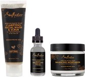 Shea Moisture / Shea Moisture African Blacksoap / Night Serum / AHA / BHA / Face Wash / Face Scrub / Moisturizer / Gezichtverzorging Set