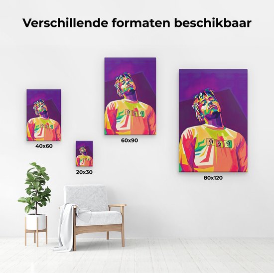 Artaza - Peinture sur Canevas - Juce WLRD 999 en couleurs abstraites - 40x60 - Petit - Photo sur Toile - Impression sur Toile