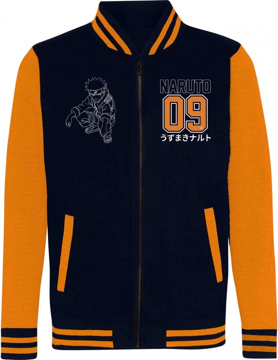 Naruto - Uzumaki College Jacket Oranje/Zwart (M)