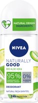 Nivea Naturally Good Aloe Vera Deo Roll-on 50 Ml